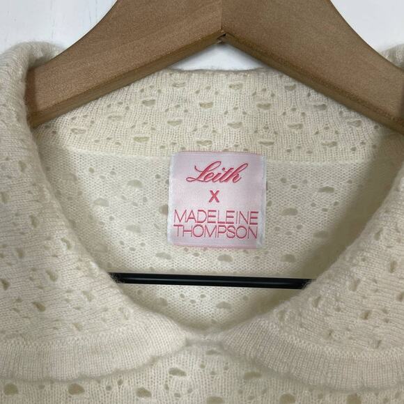 Madeleine Thompson X Leith Nipigon Odile 100% Cashmere Scallop M Sweater Set - Picture 10 of 12